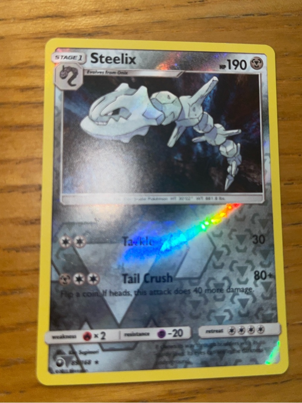 Steelix Pokémon Holo Rare Card - 89/168